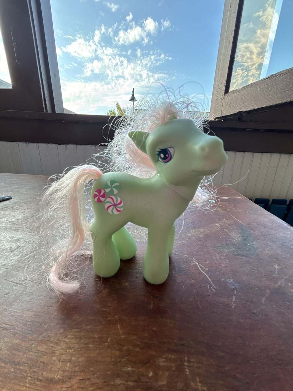 Hasbro My Little Pony G3 Minty Mint Green Peppermint Candy Cutie Mark MLP Figure